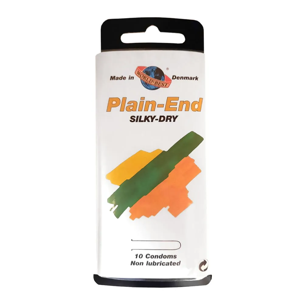 Worlds Best Plain-End Silky Dry Kondom10 stk