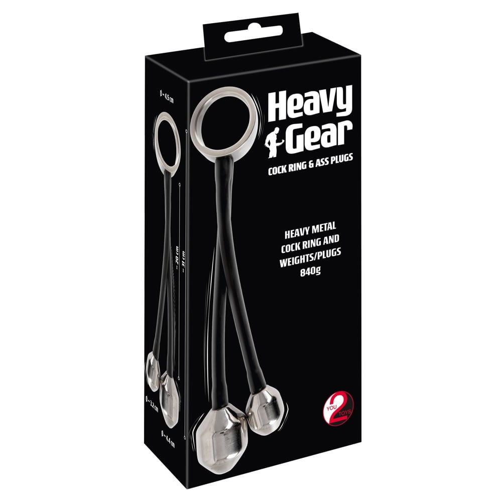 Heavy Gear Penisring og Anal PlugsOnesize