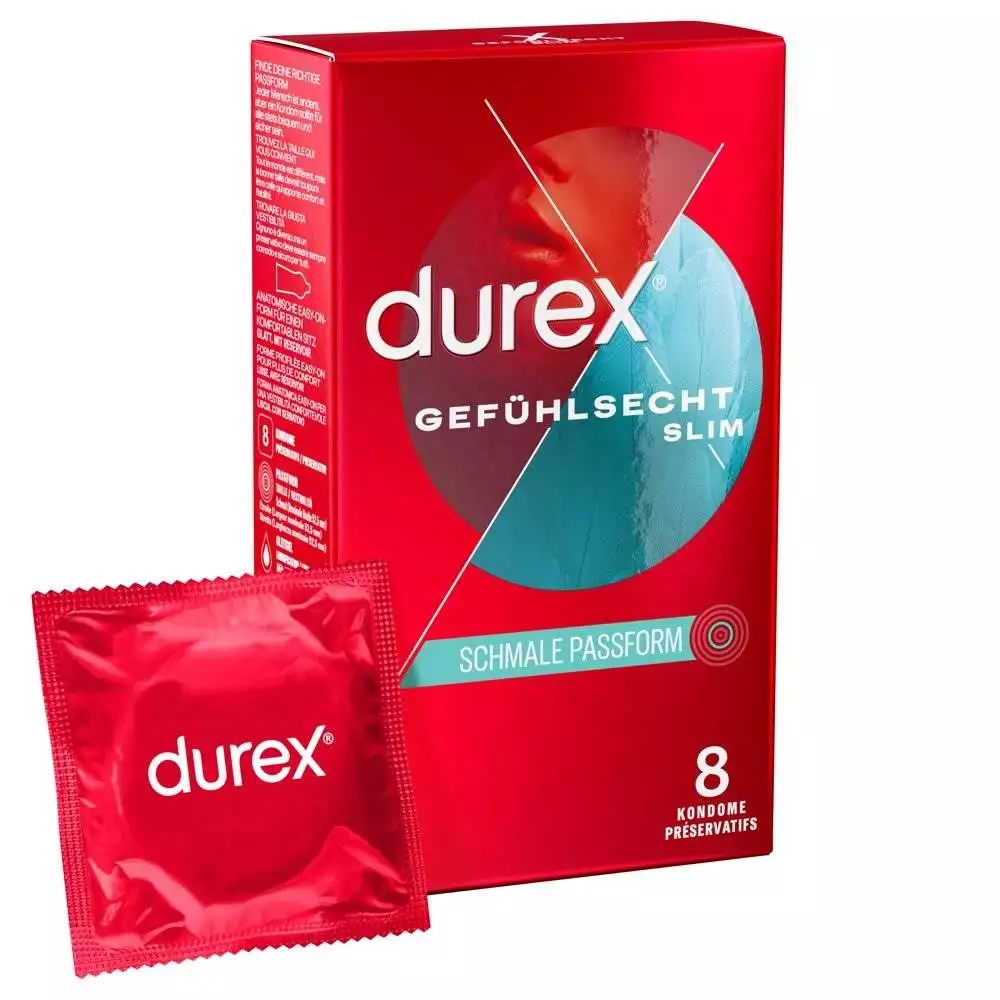 Durex Gefühlsecht Slim Slank Kondom - Billede 2