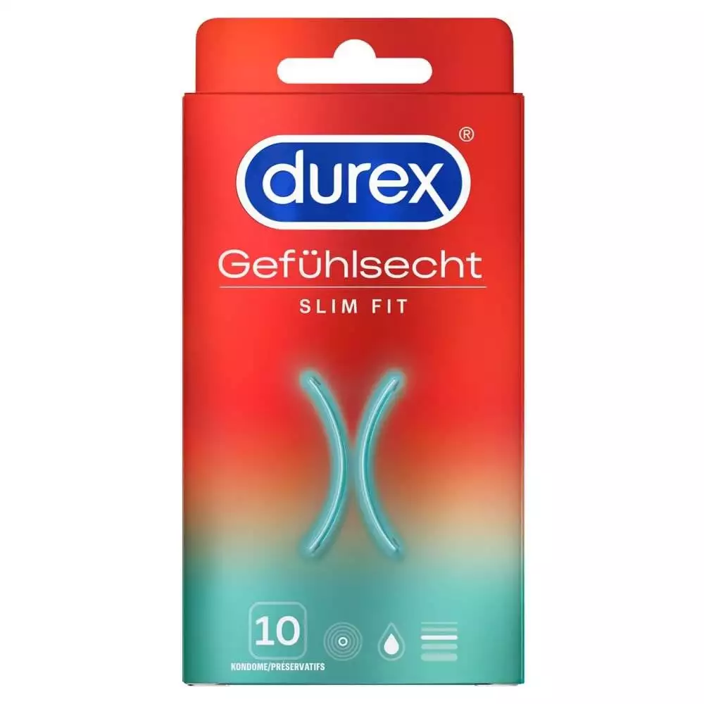 Durex Gefühlsecht Slim Slank Kondom - Billede 10