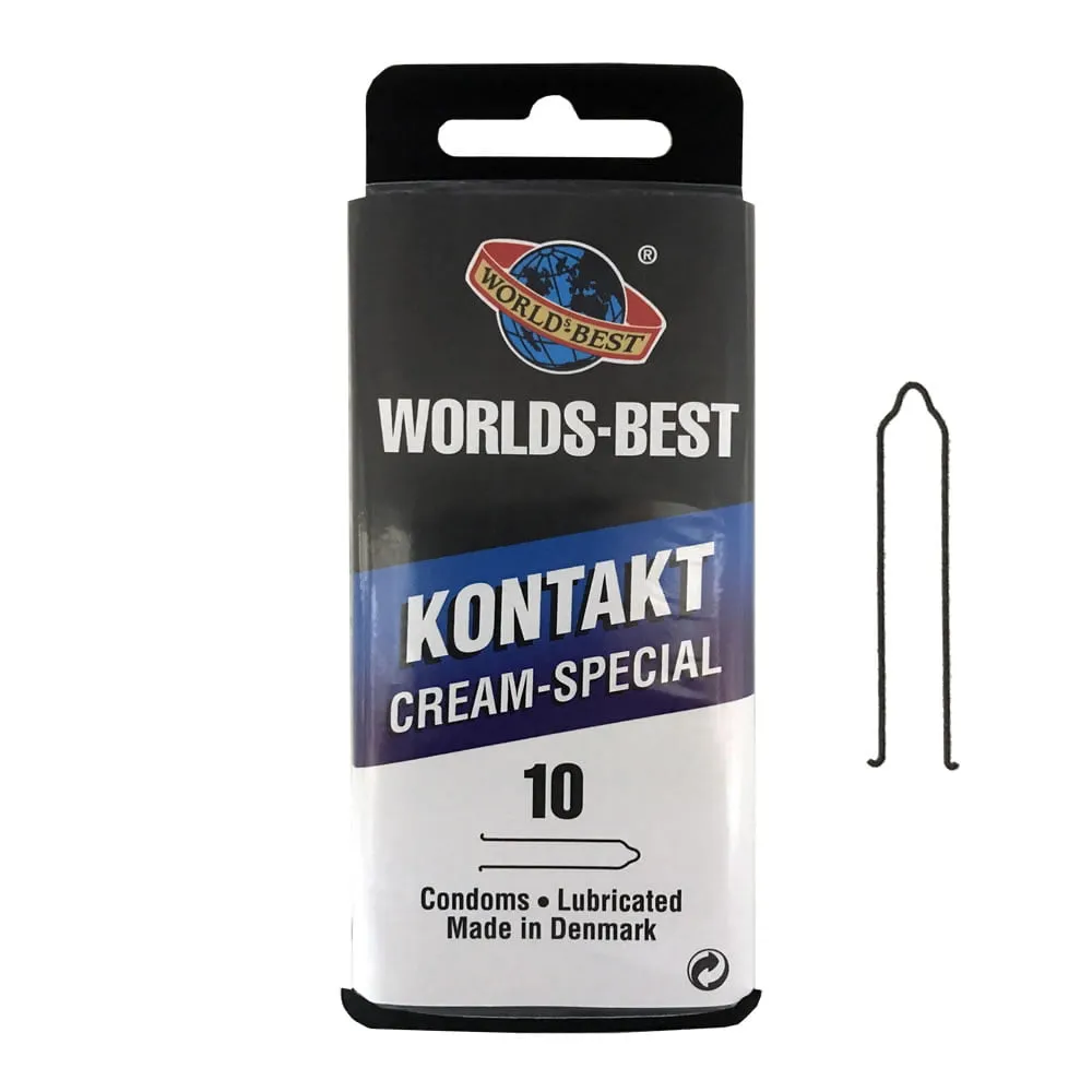 Worlds Best Kontakt Creme Special KondomPakke med 10 stk