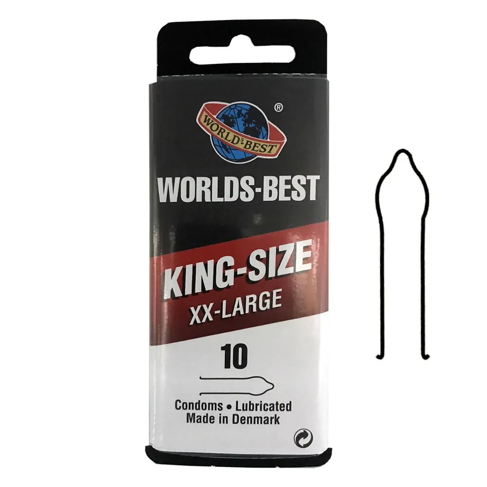 Worlds Best King Size XX-Large KondomPakke med 10 stk