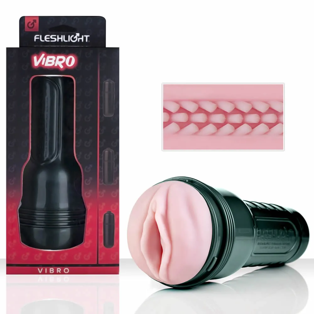 Fleshlight Vibro Pink Lady Touch MasturbatorPink / Koksgrå