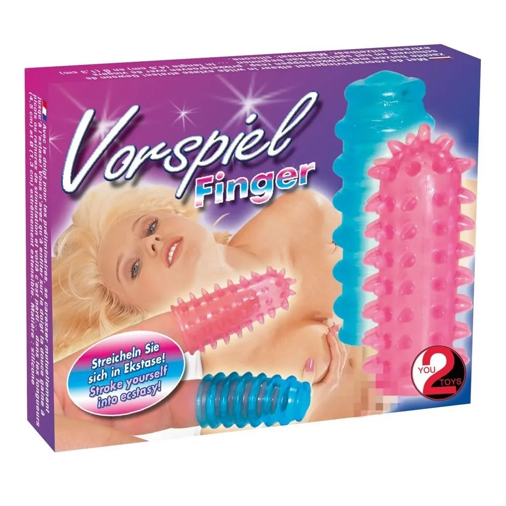 Finger Hylster til ForspilBlå / Pink