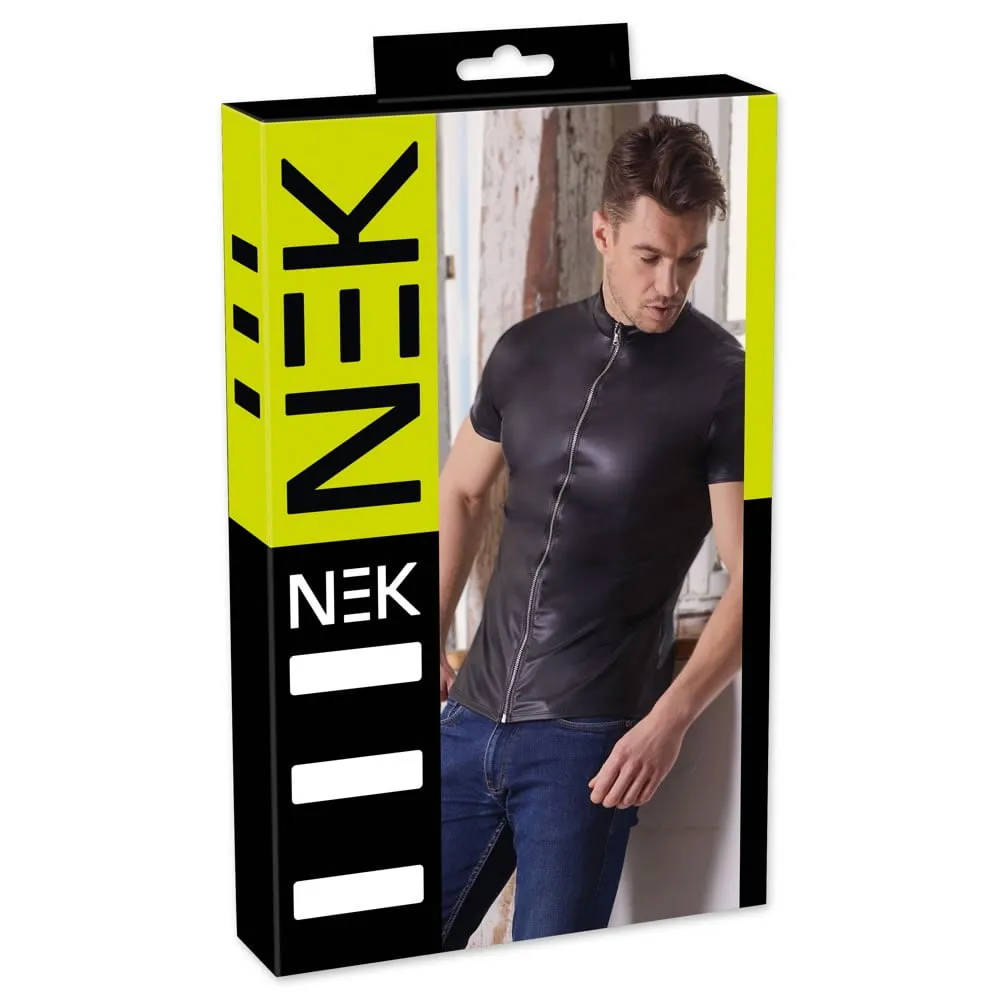 Wetlook Herre Shirt med Lynlås2XL