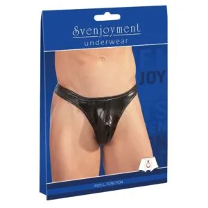 G-streng i wetlook med svulme funktion