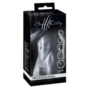 Penisring sæt i Metal med 5 penisringe