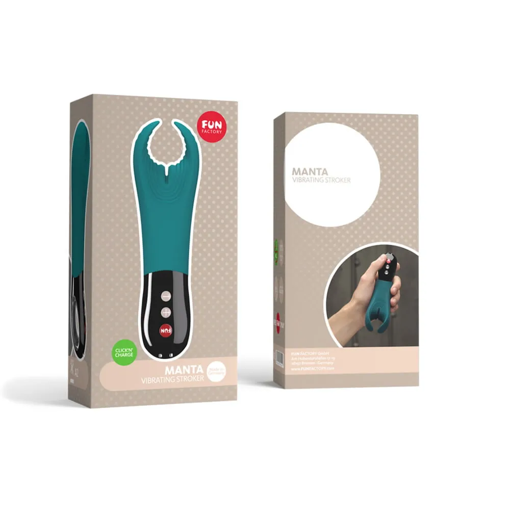 Fun Factory Manta Penis vibrator & MasturbatorDeep Sea Blue (Blå)