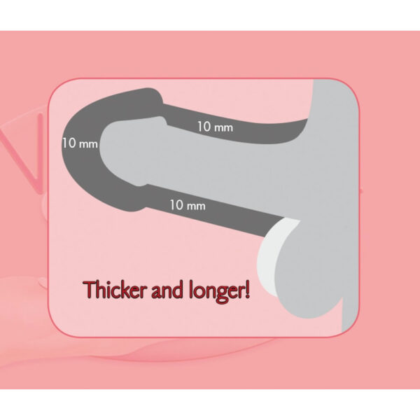 Nature Skin Penis Sleeve med Bullet Vibrator - Image 7