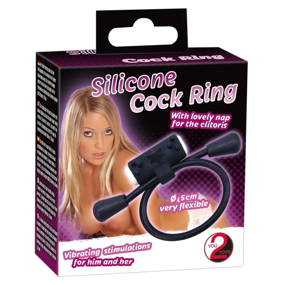 Vibro Cockring Silikone Penisring med VibratorOnesize