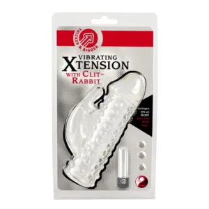 Penis Sleeve med Vibrator og Klitoris Stimulator