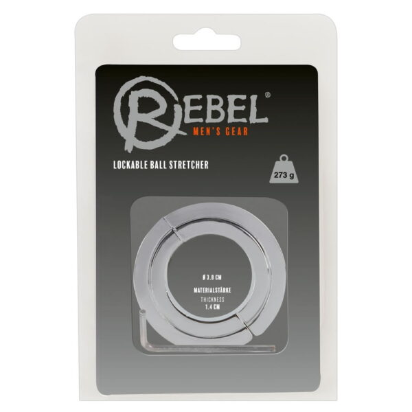 Lockable Ball Stretcher Metal Testikel og Penisring3