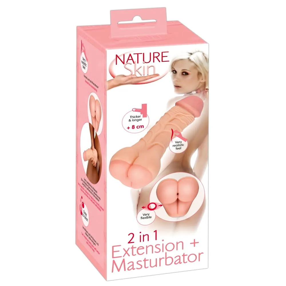 Nature Skin Penis Sleeve og MasturbatorHudfarve