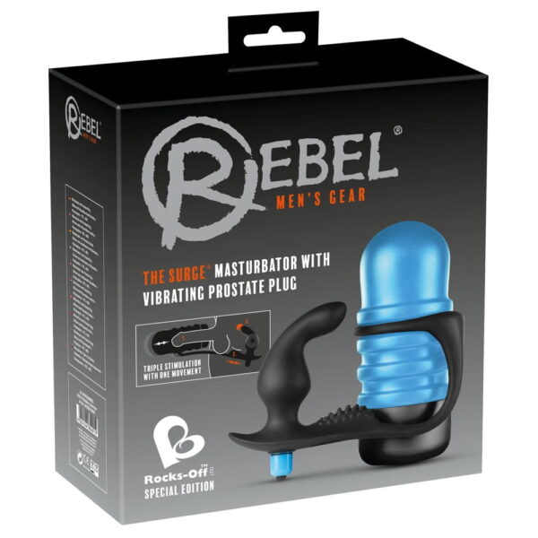 Rebel Masturbator The Surge - Med Anal VibratorBlå