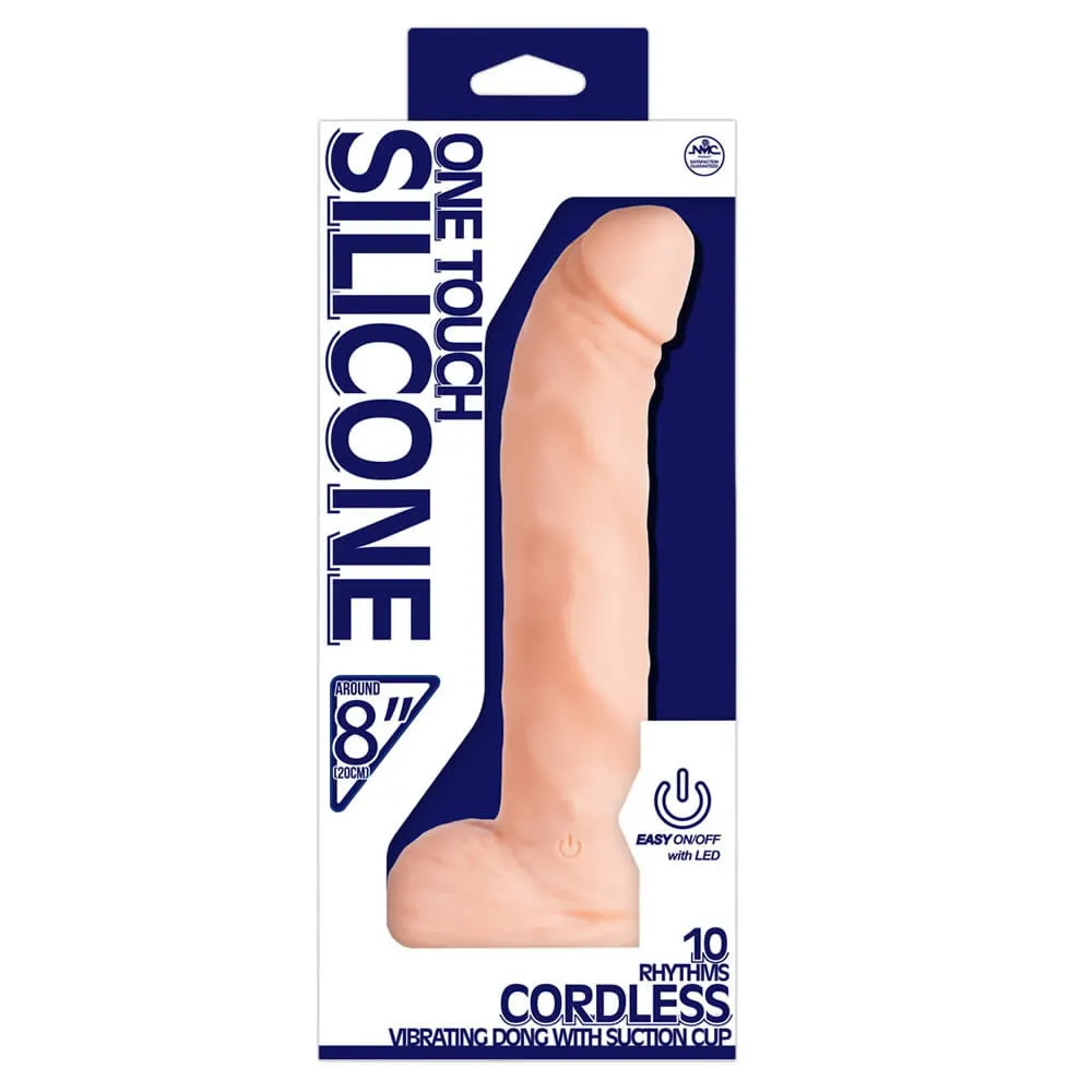 One Touch Silikone Vibrator 8Hudfarve