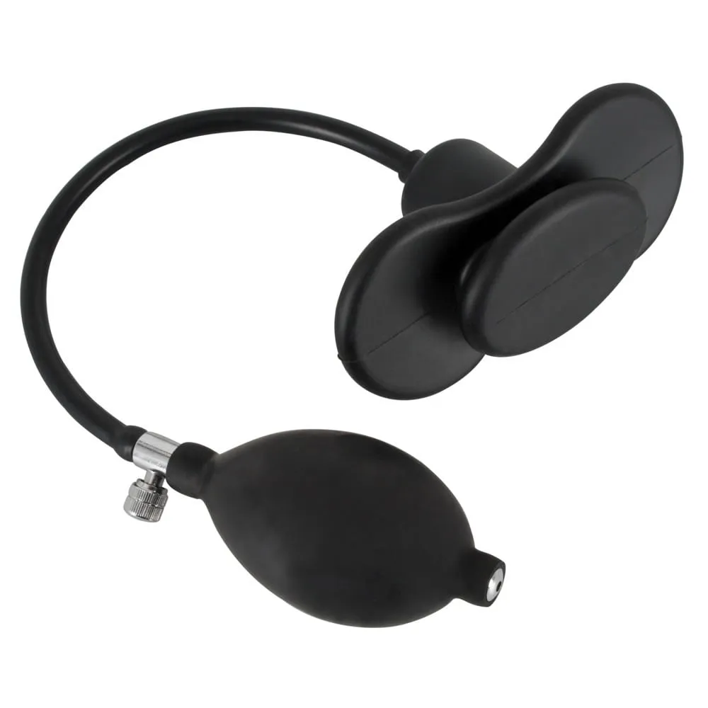 Butterfly Gag Oppustelig i SilikoneSort