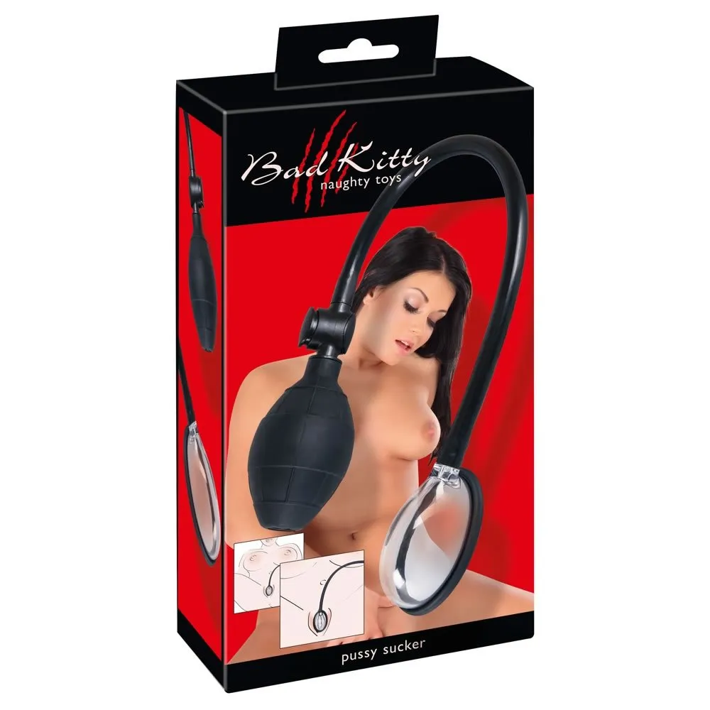 Bad Kitty Labia Sucker - Vagina PumpeTransparent / Sort