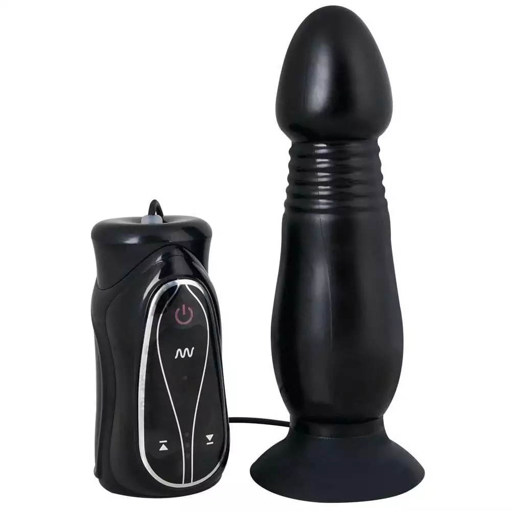 Anal Pusher Anal Plug med Stødefunktion og Vibration - Billede 2