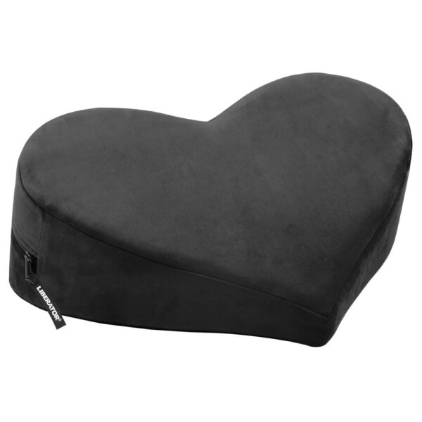 Heart wedge Elskovspude med HjerteformSort