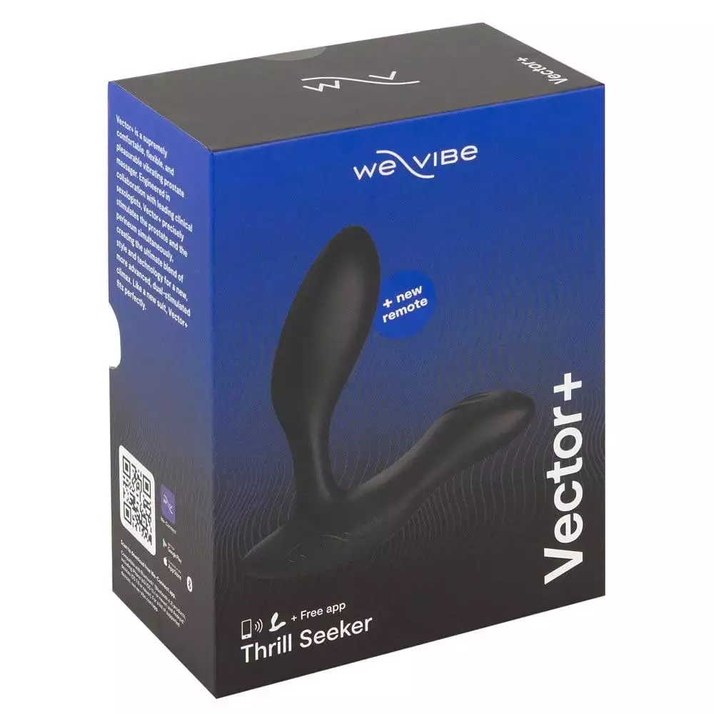 We-Vibe Vector Plus Anal Plug med Fjernbetjening og AppSort