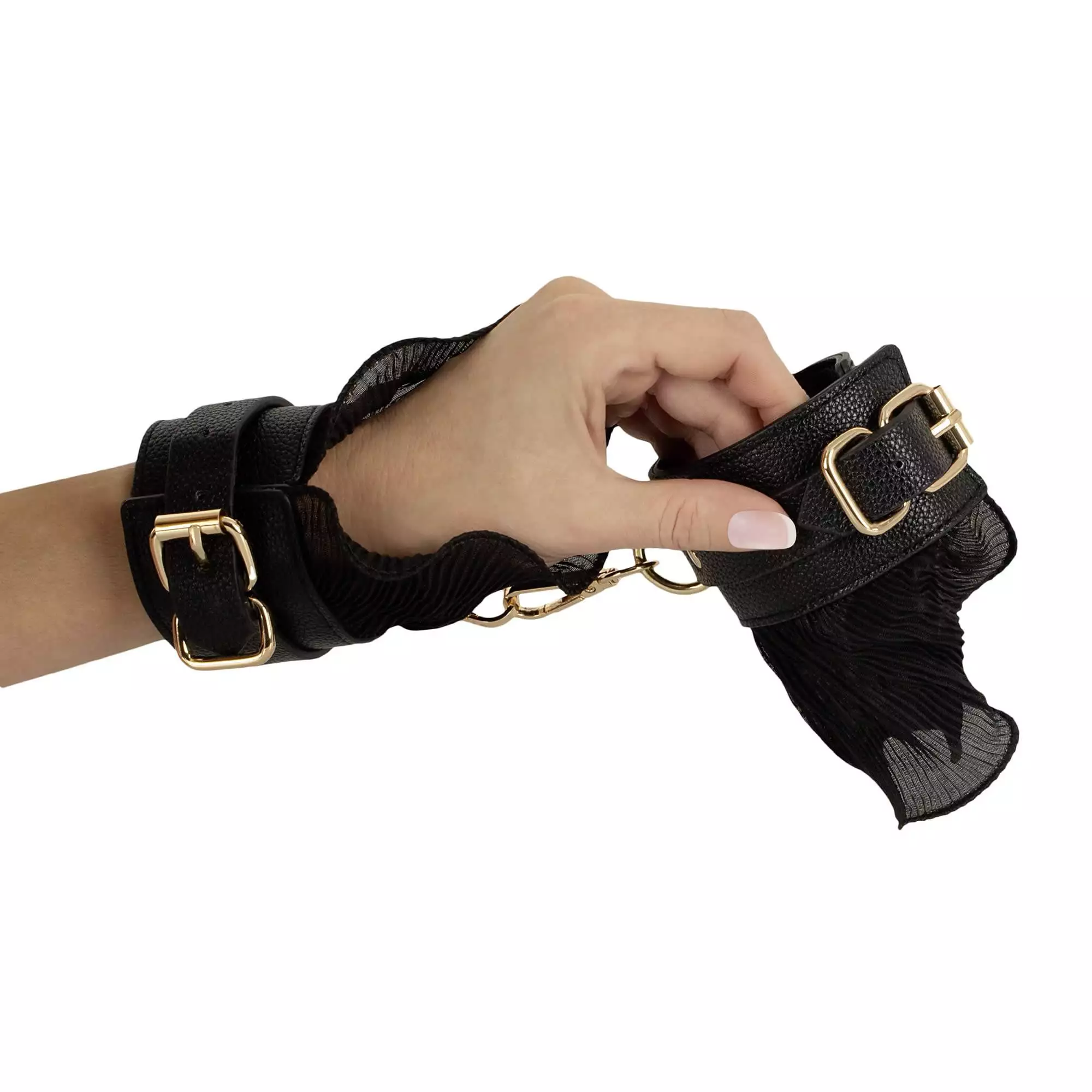 Bad Kitty Bondage Sæt med Flæser og Guldkæder - Billede 18