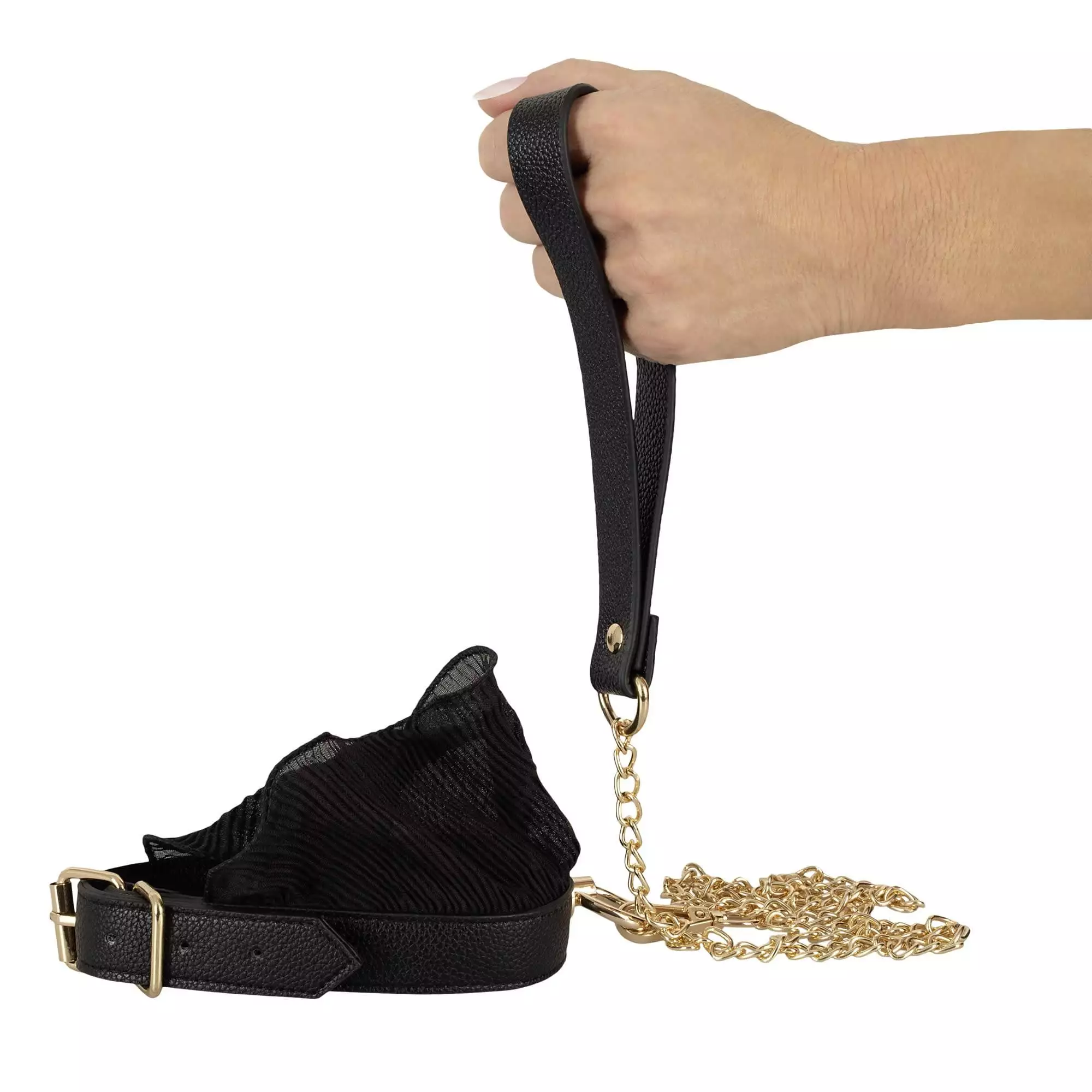 Bad Kitty Bondage Sæt med Flæser og Guldkæder - Billede 17