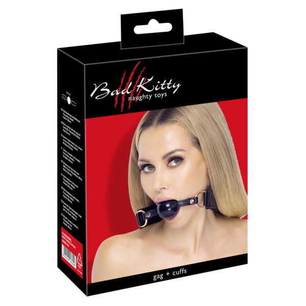 Bad Kitty Silikone Gag med HåndjernOnesize