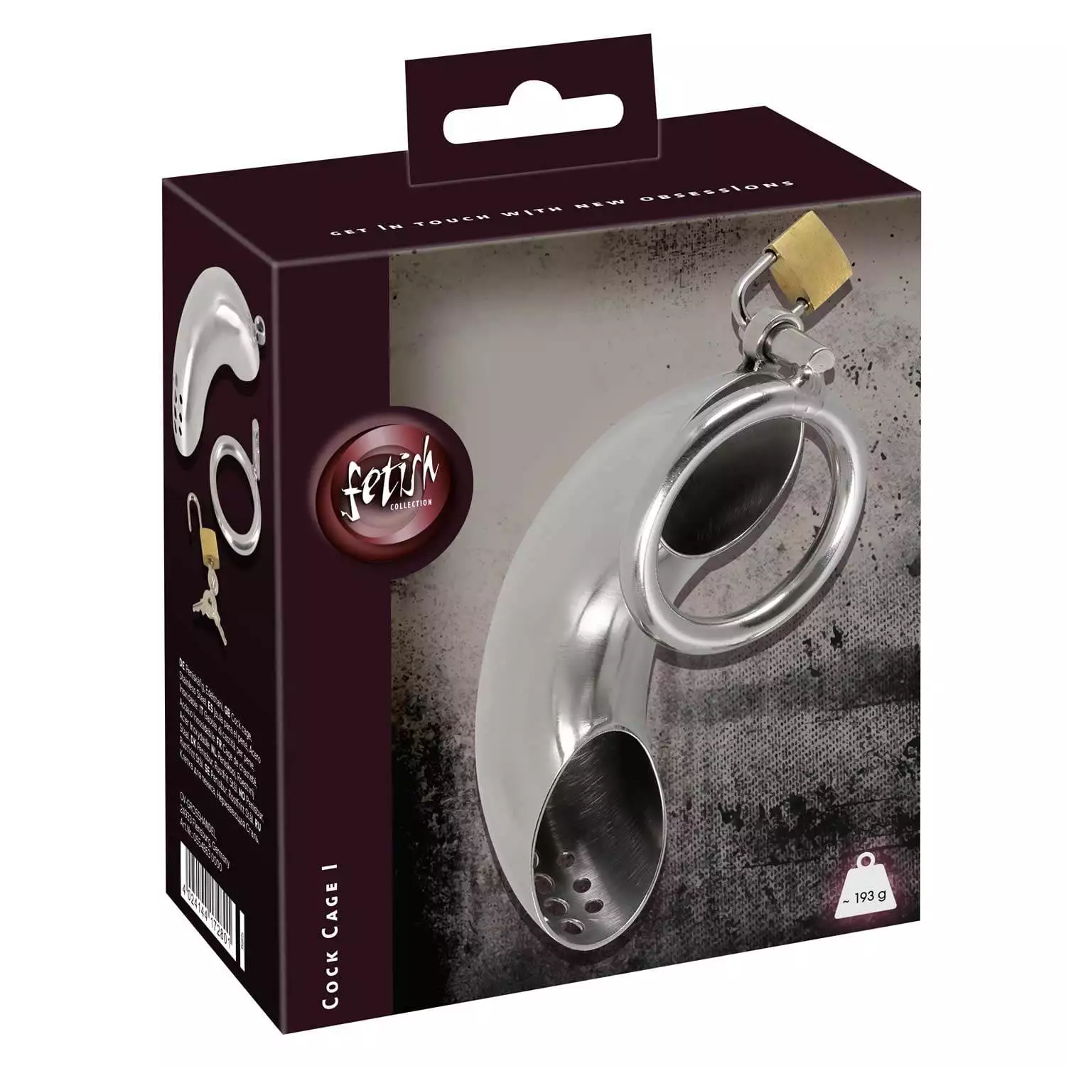 Cock Cage 1 - Kyskhedsbælte til Mænd af StålOnesize