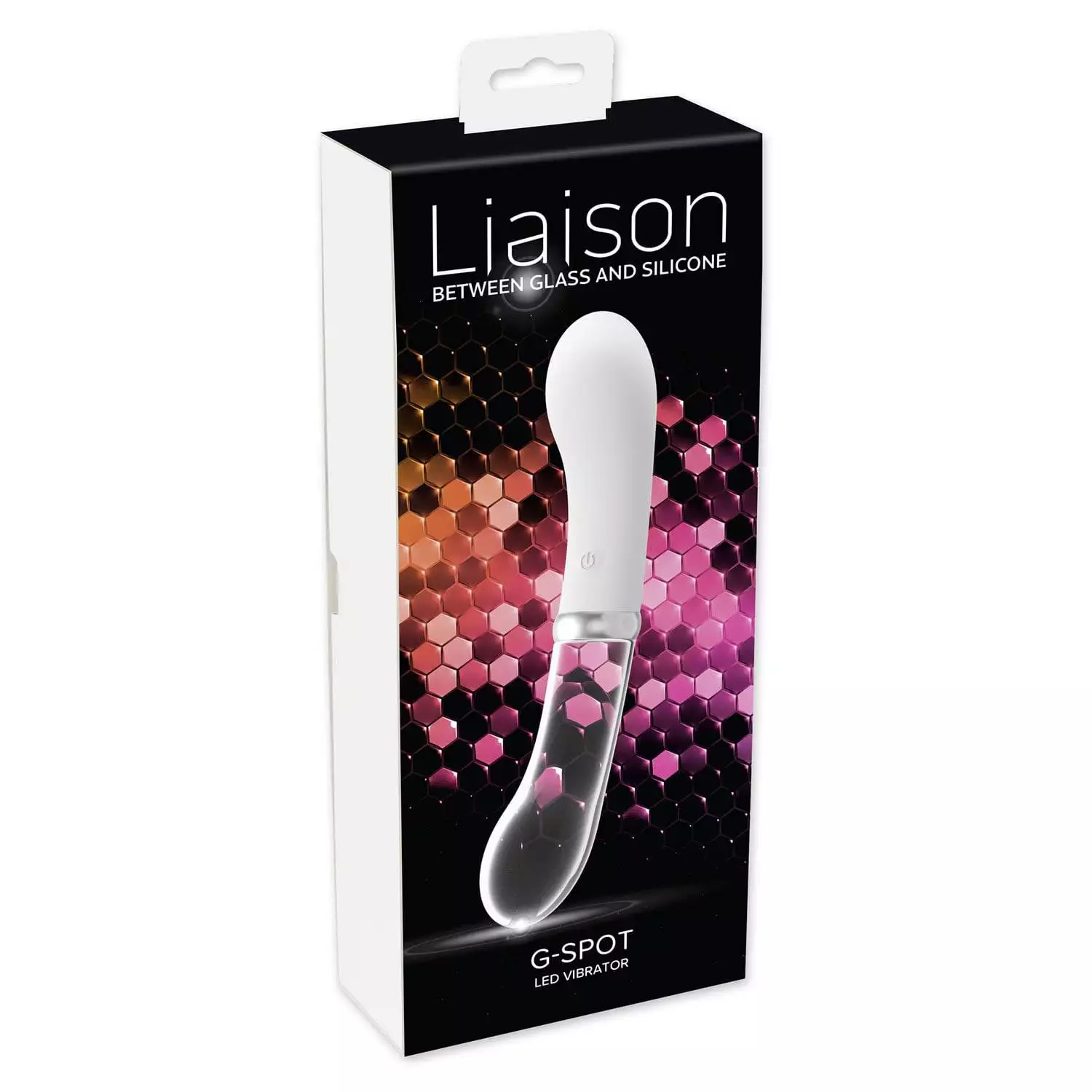 Liaison G-Spot Silikone og Glas Vibrator med LED LysHvid / Glas