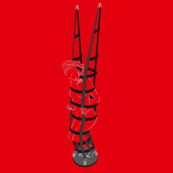 Bad Kitty Hanging Strap Cage - Bondage Bur - Image 10