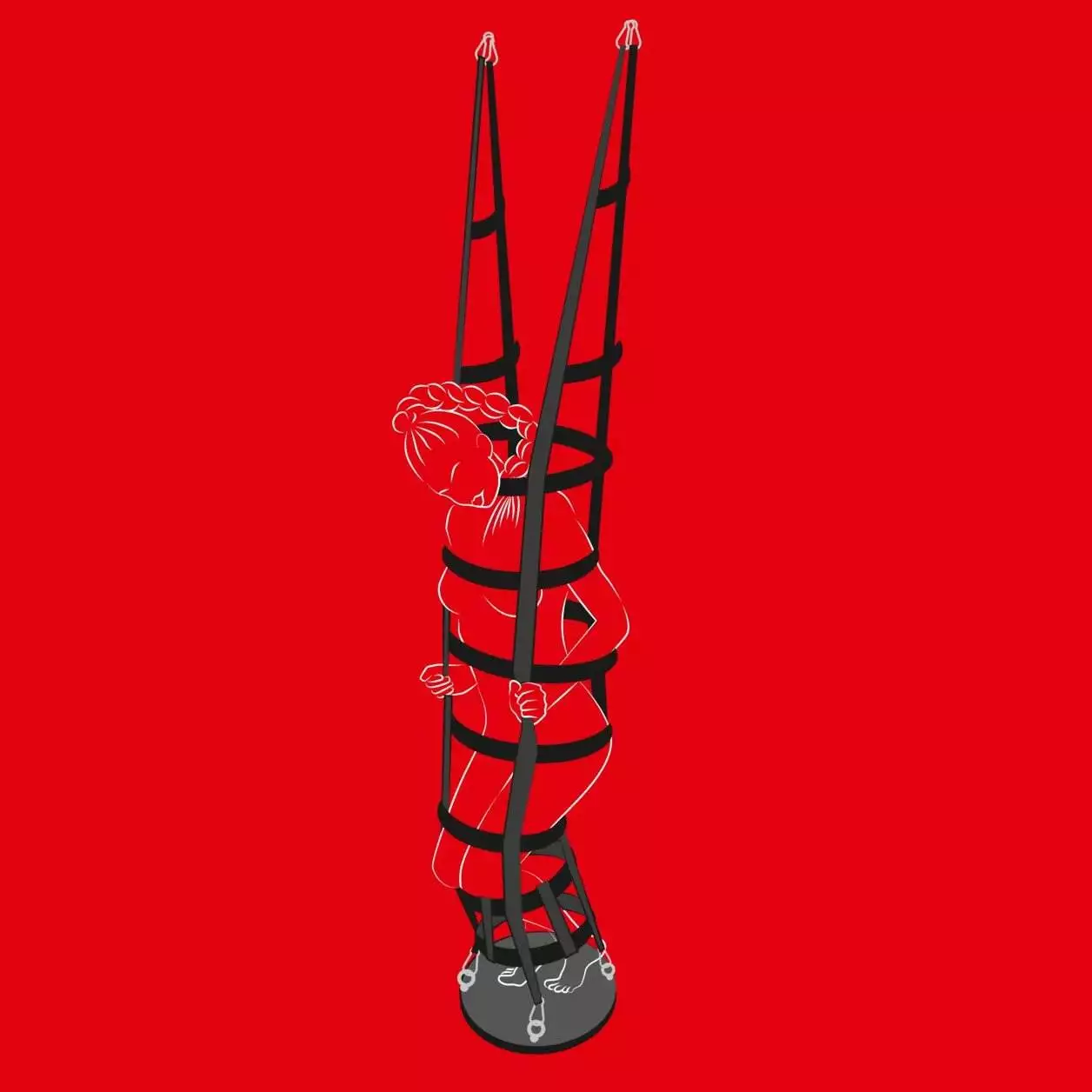 Bad Kitty Hanging Strap Cage - Bondage Bur - Billede 10