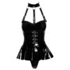 Vinyl Body med Spænder og Peplum - Image 5
