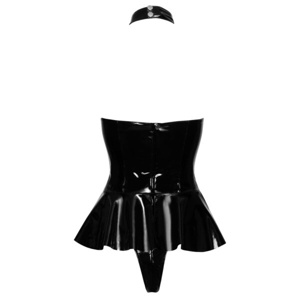 Vinyl Body med Spænder og Peplum - Image 4