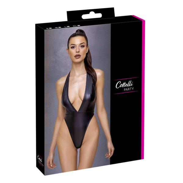 Wetlook Body med Dyb Udskæring - Image 11