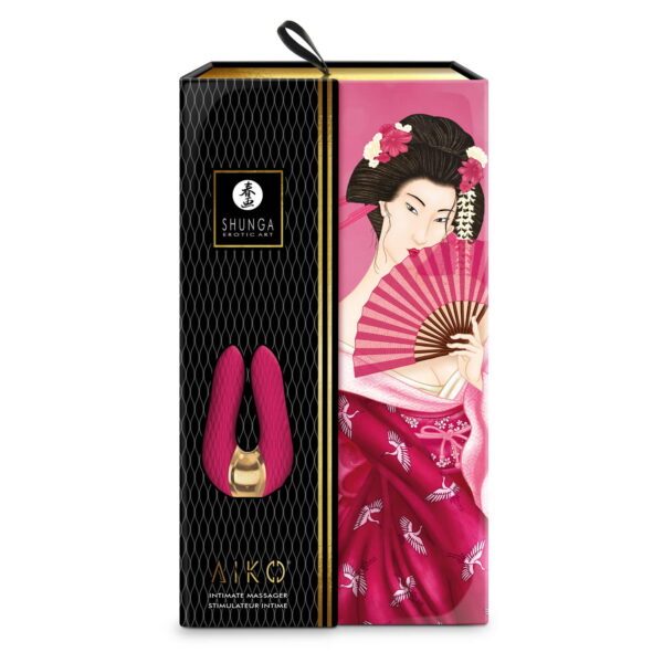 Shunga Aiko Dobbelt og Par VibratorRød