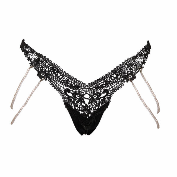 Broderet G-streng med Perlekæder - Image 7