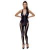 Wetlook Catsuit med Snøredetaljer