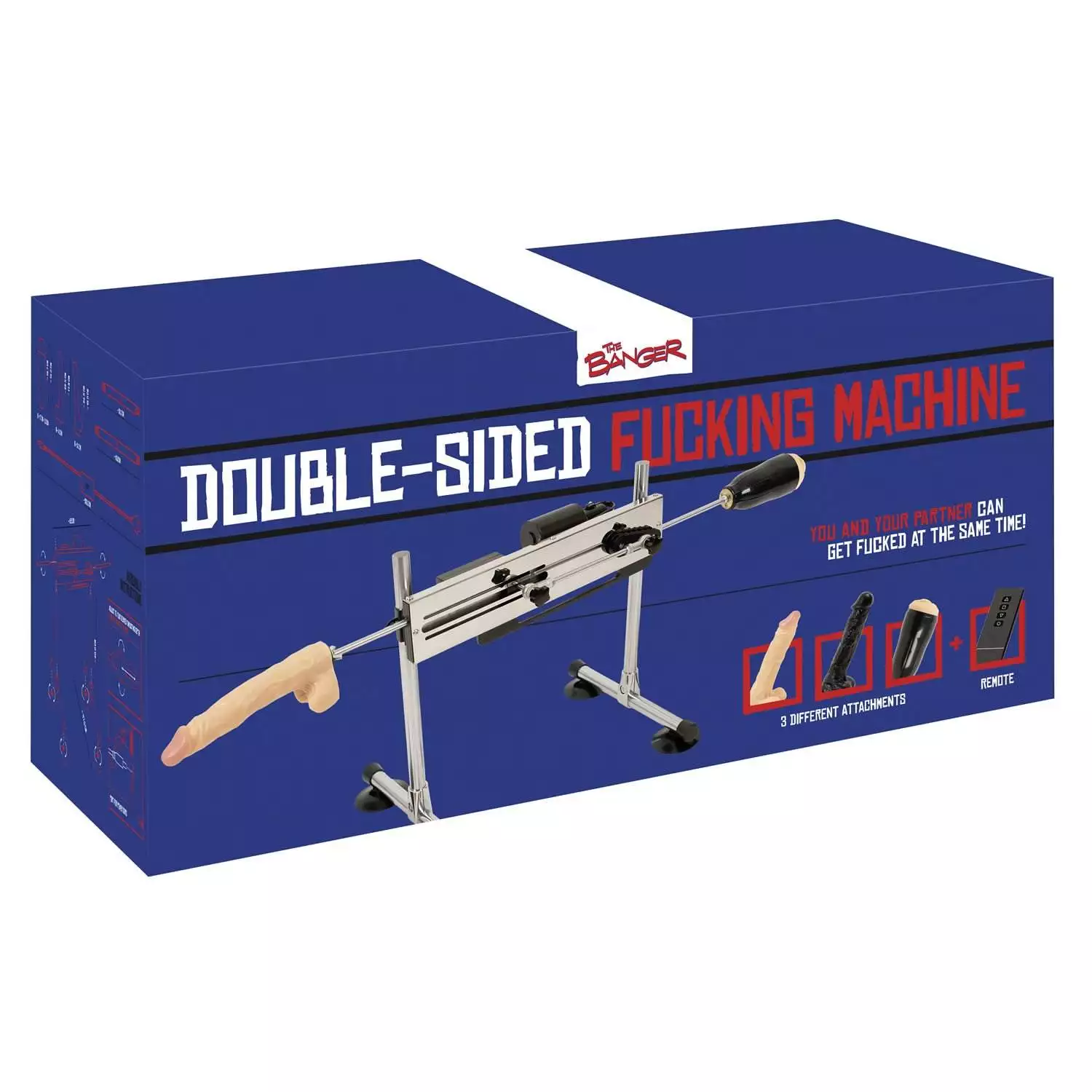 The Banger Dobbelt Sexmaskine til hende og hamKomplet Sæt
