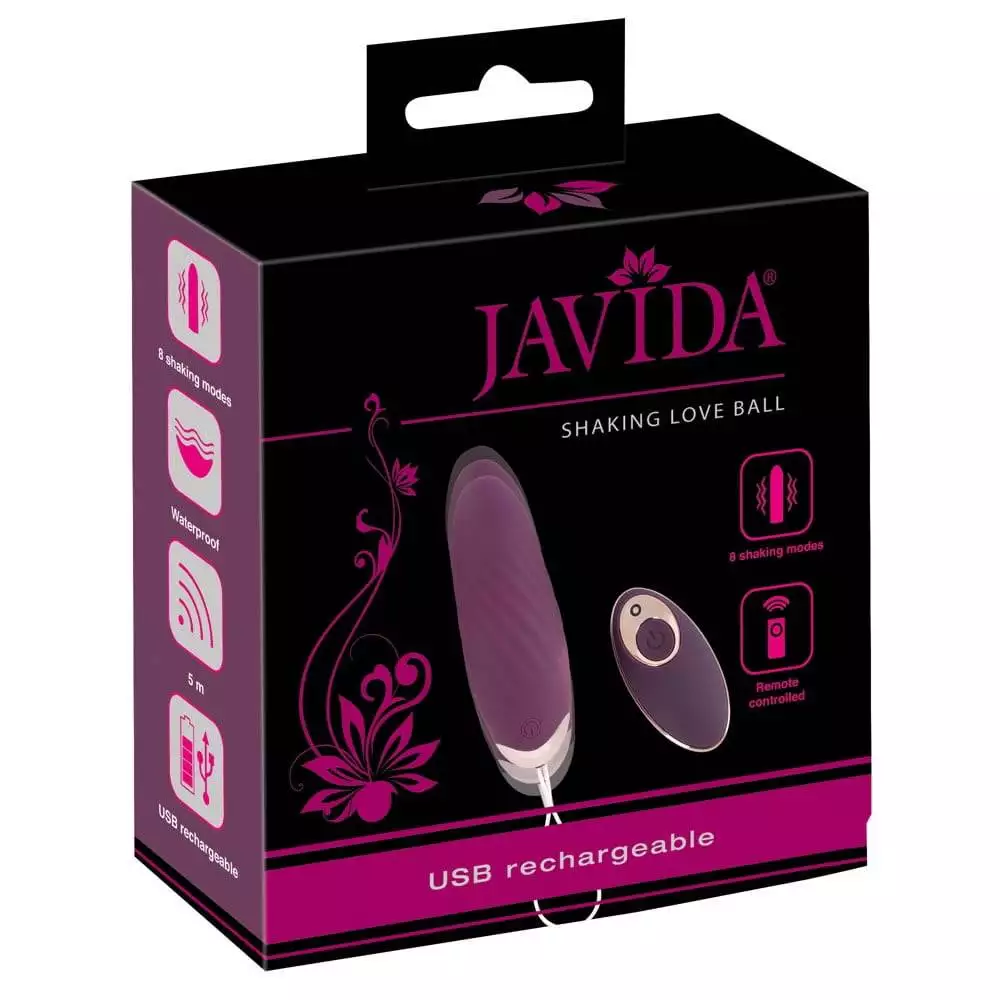 Javida Shaking Love Ball Vibrator Æg og Bækkenbundskugle - Billede 9