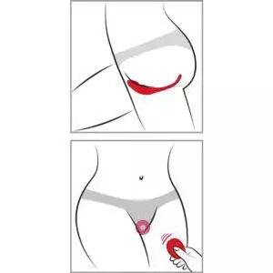 Sweet Smile Fjernbetjent Lay-on Trusse Vibrator