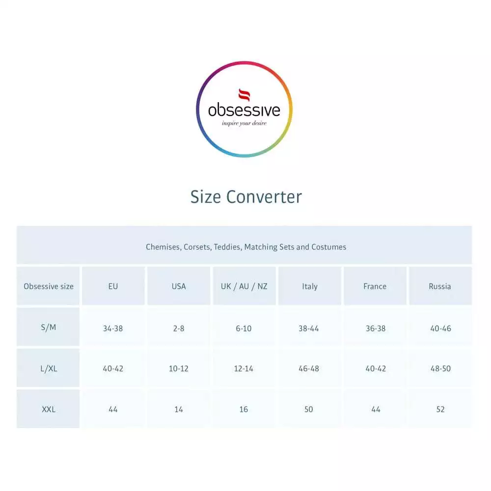 Obsessive Amor Blanco Hvidt Negligé med G-streng - Billede 8