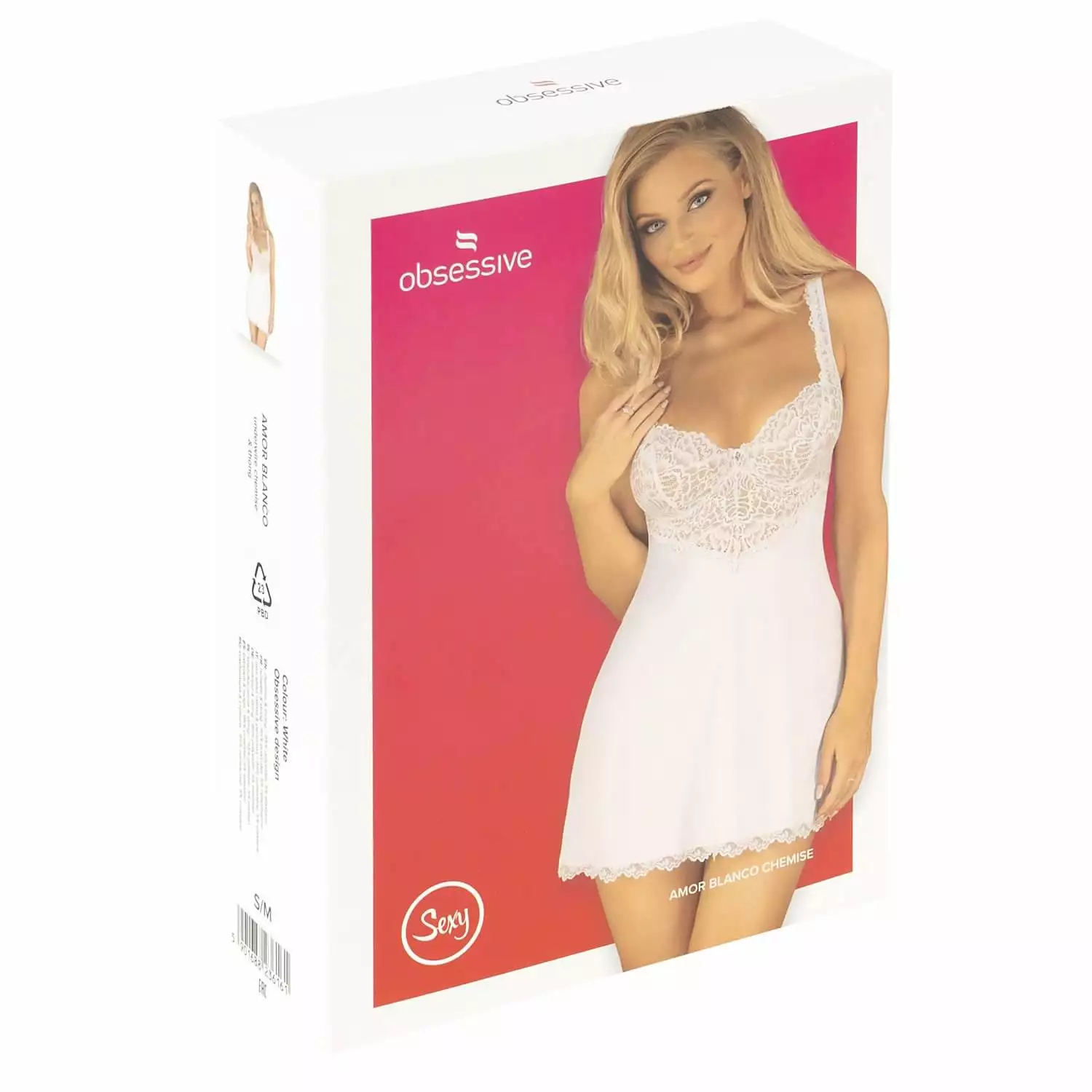 Obsessive Amor Blanco Hvidt Negligé med G-streng - Billede 10