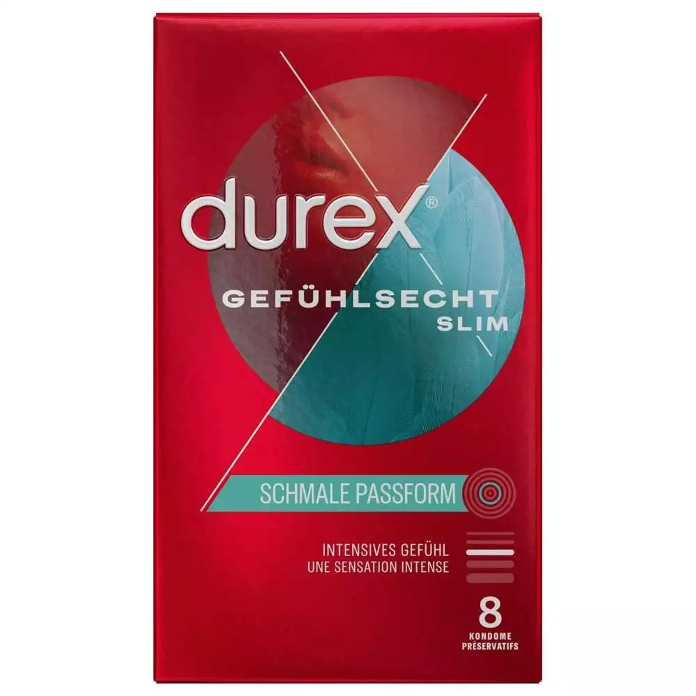 Durex Gefühlsecht Slim Slank Kondom - Billede 7