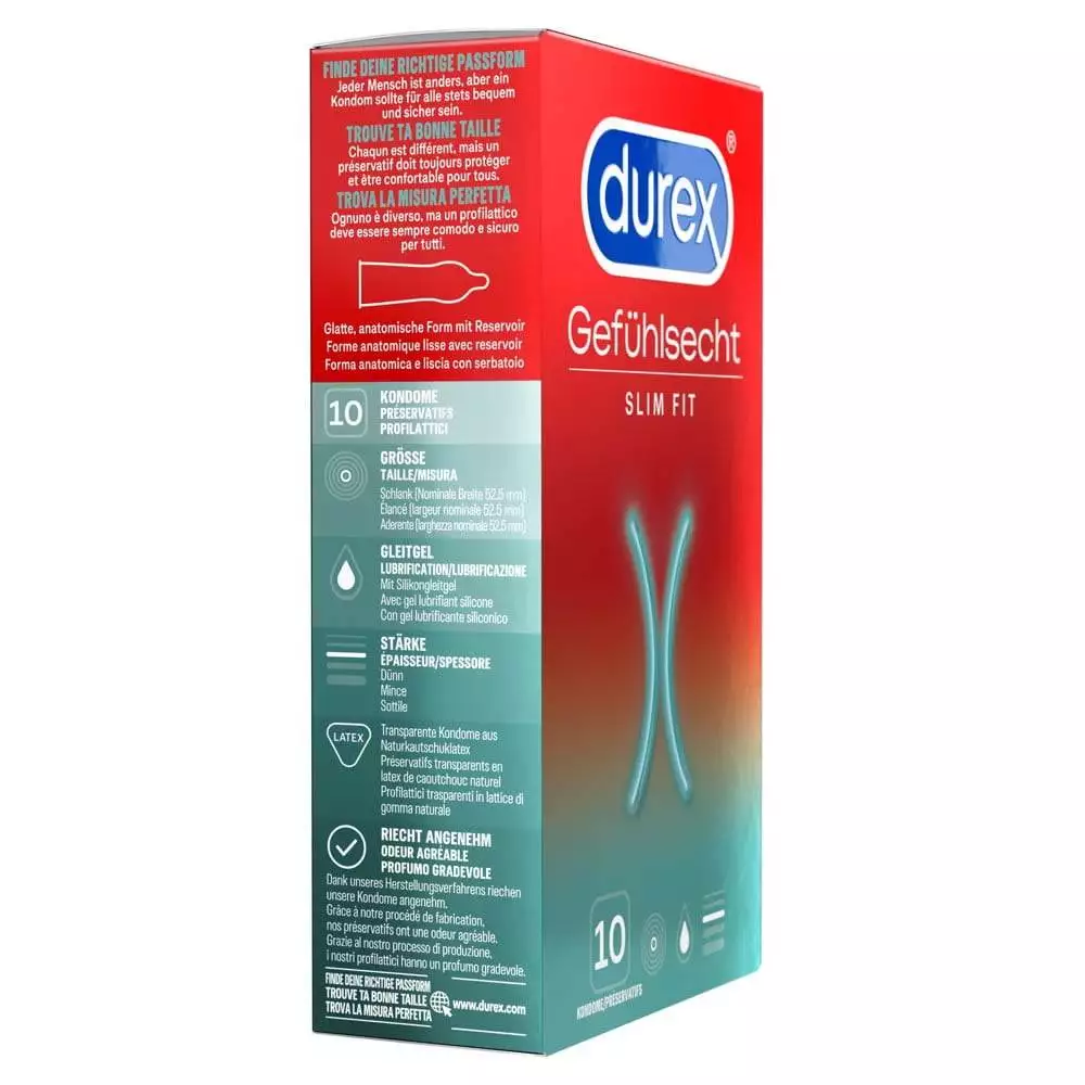 Durex Gefühlsecht Slim Slank Kondom - Billede 9