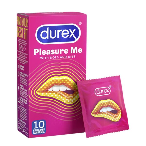 Durex Pleasure Me Kondom med riller og knopper - Image 6