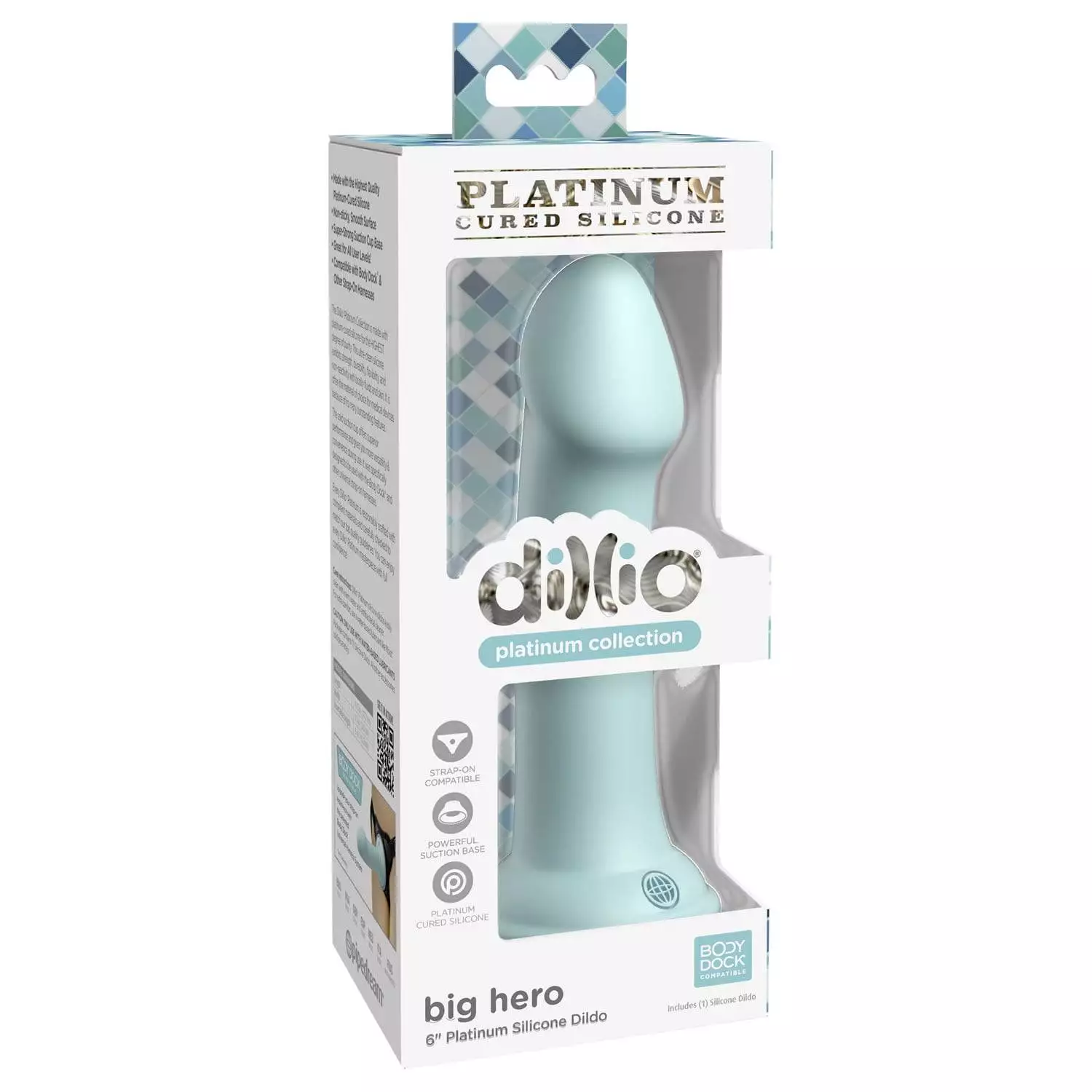 Dillio Platinum Big Hero Dildo med Sugekop - Billede 8