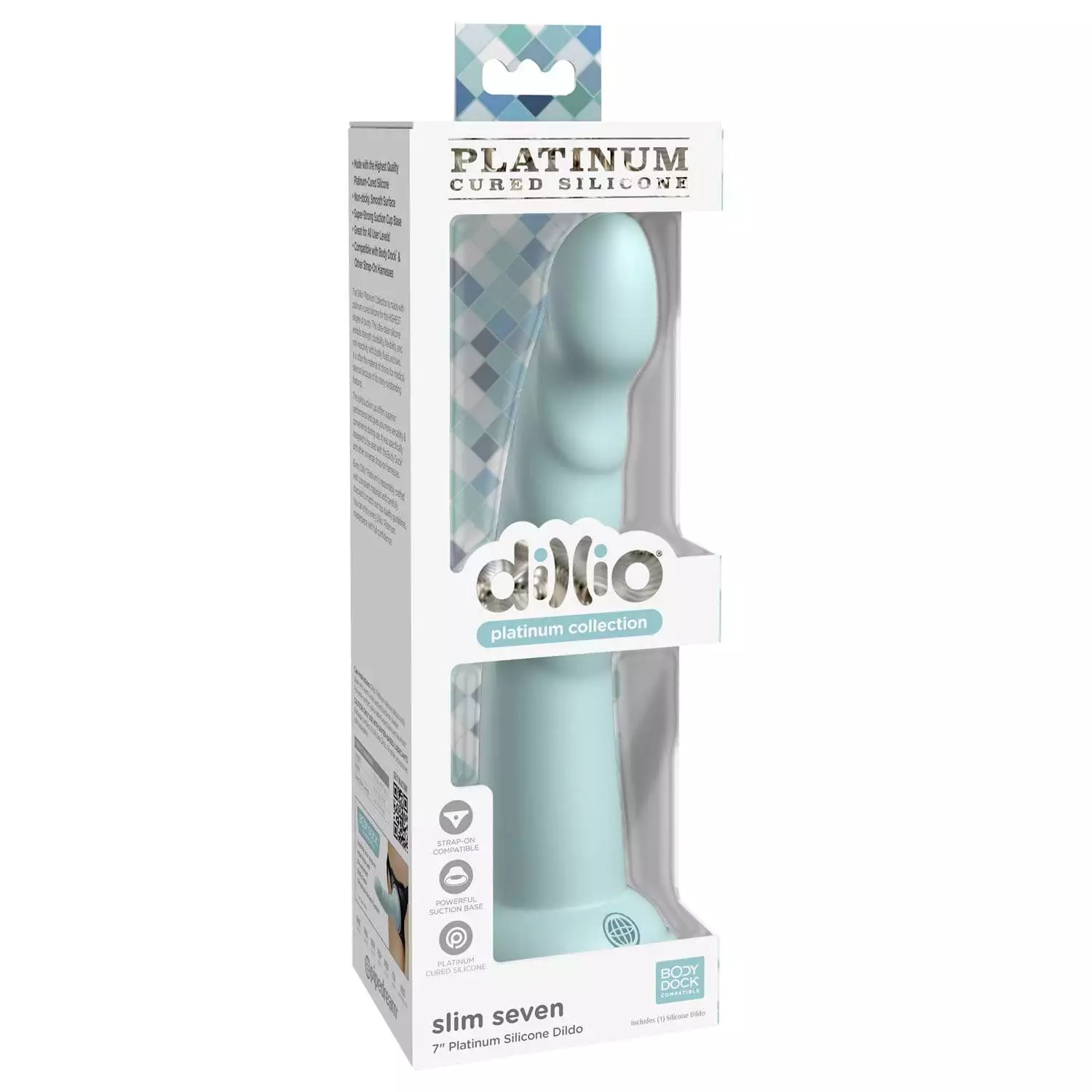 Dillio Platinum Slim Seven Dildo med Sugekop - Billede 2