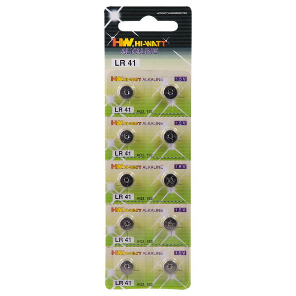 Lithium Batteri LR 41Pakke med 10 stk