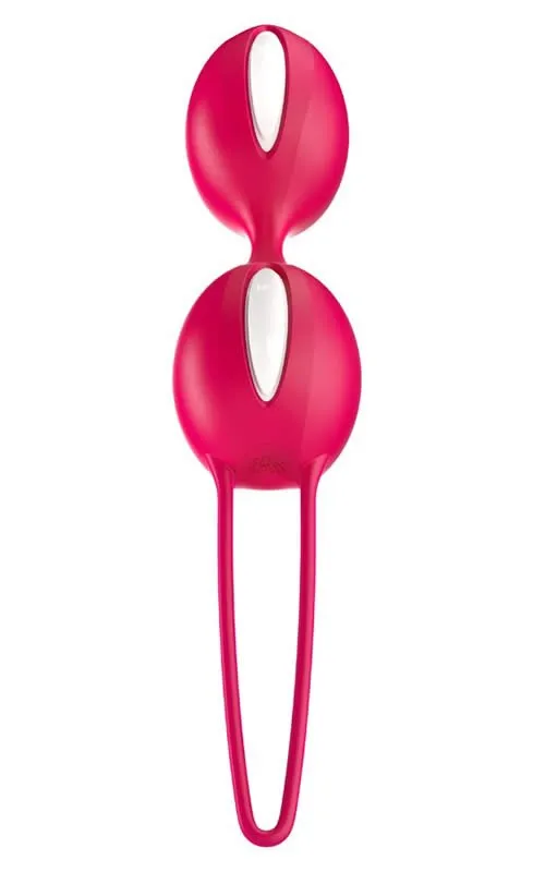 Fun Factory Smartballs Teneo Duo BækkenbundskuglerIndia Rød / Hvid