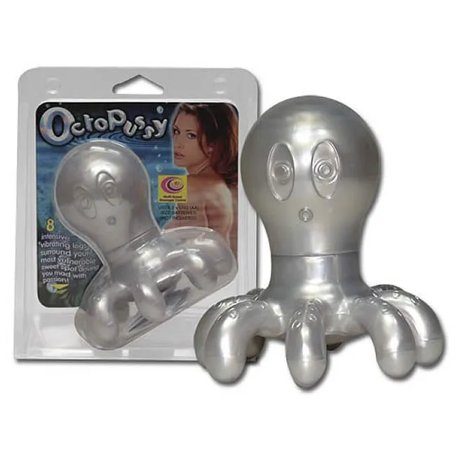 OctoPussy MassageapparatSølvfarvet